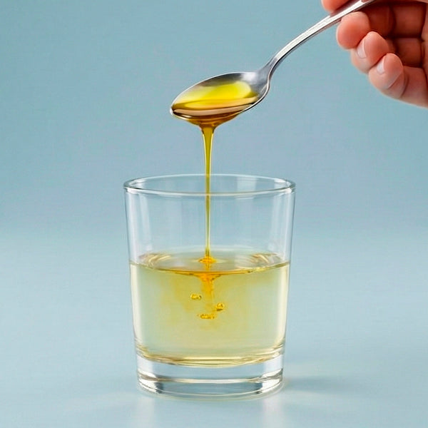 Diluí en medio vaso de agua.