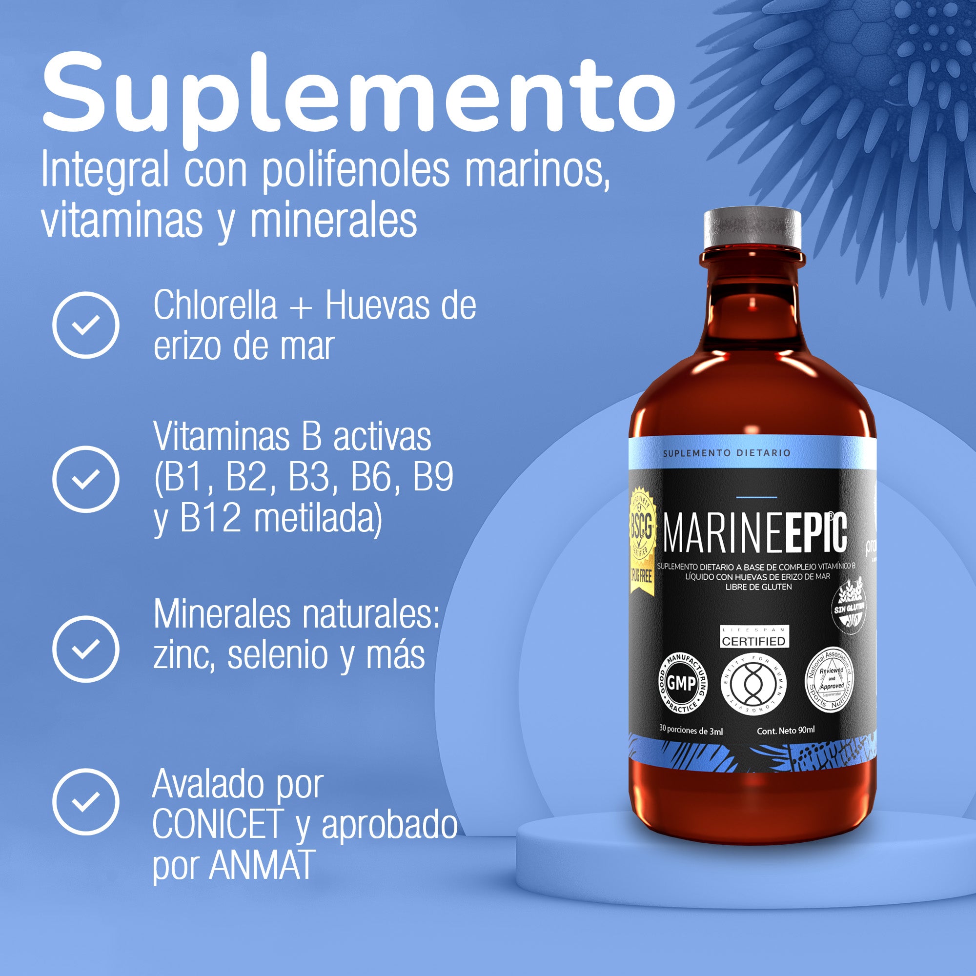 MARINE EPIC® | Salud, Bienestar y Alto Rendimiento Deportivo: el único suplemento argentino All-In-One con certificaciones de Estados Unidos