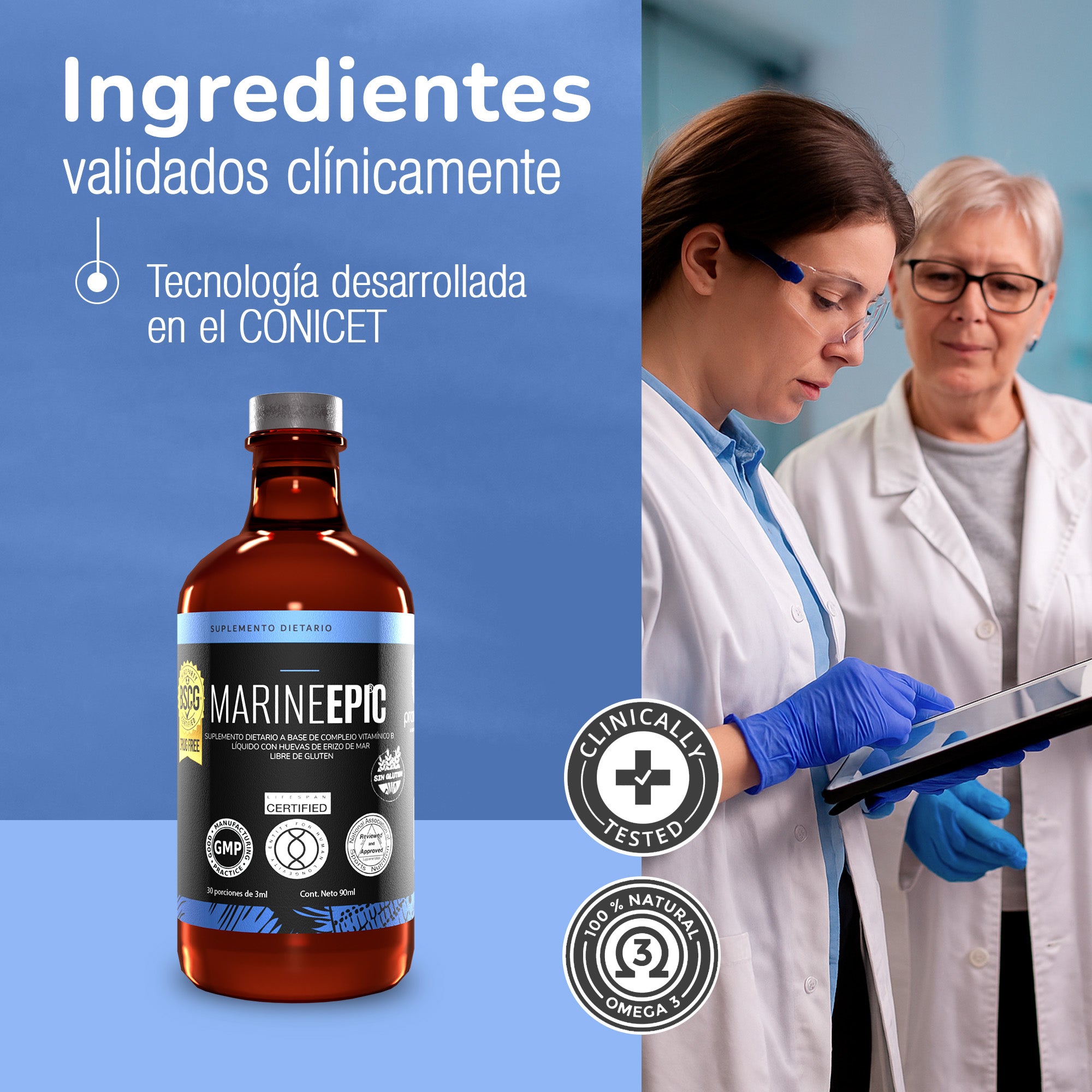 MARINE EPIC® | Salud, Bienestar y Alto Rendimiento Deportivo: el único suplemento argentino All-In-One con certificaciones de Estados Unidos