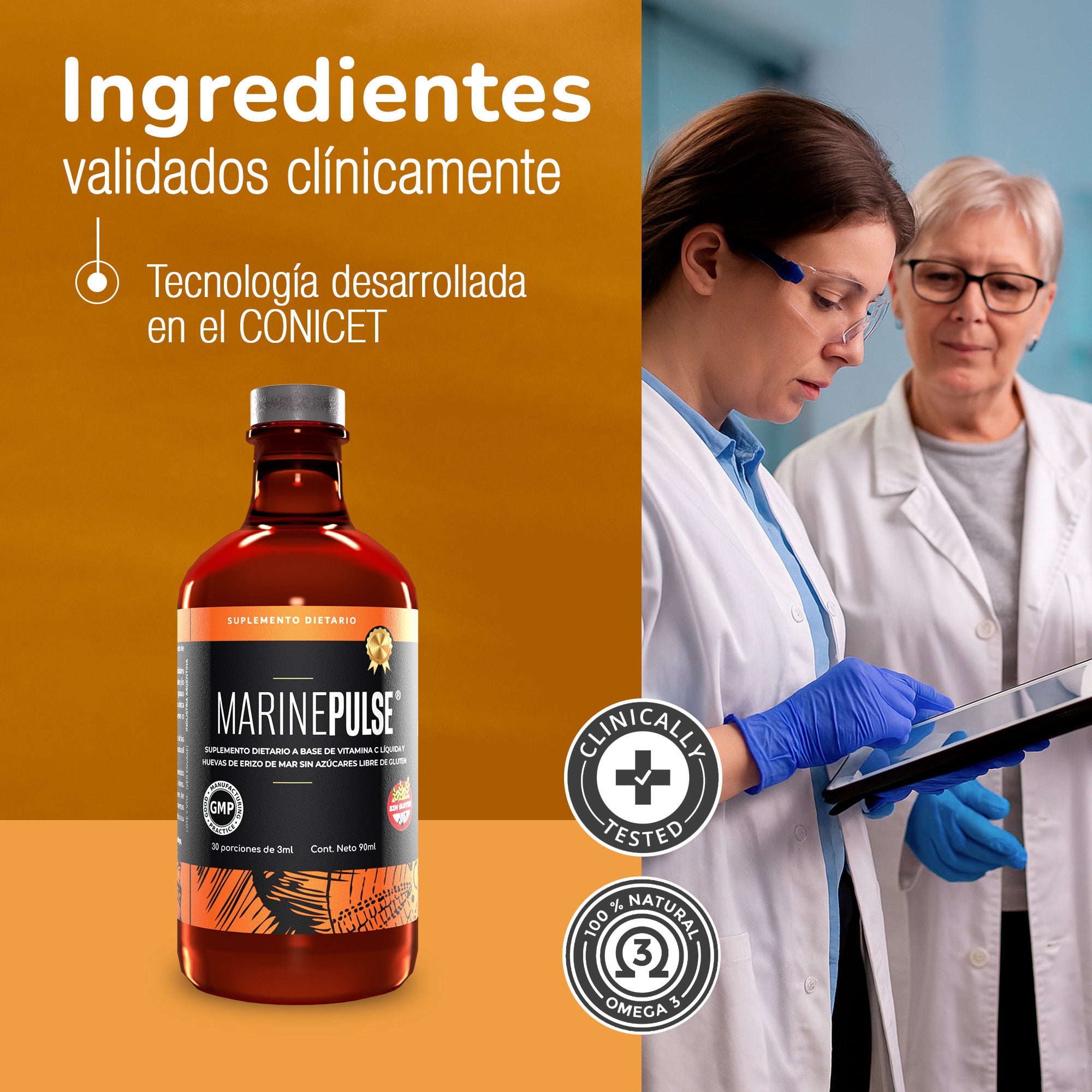 MARINE PULSE® | Una poderosa combinación diseñada para potenciar tu salud cardiovascular. Producto comprobado con Prueba Médica.